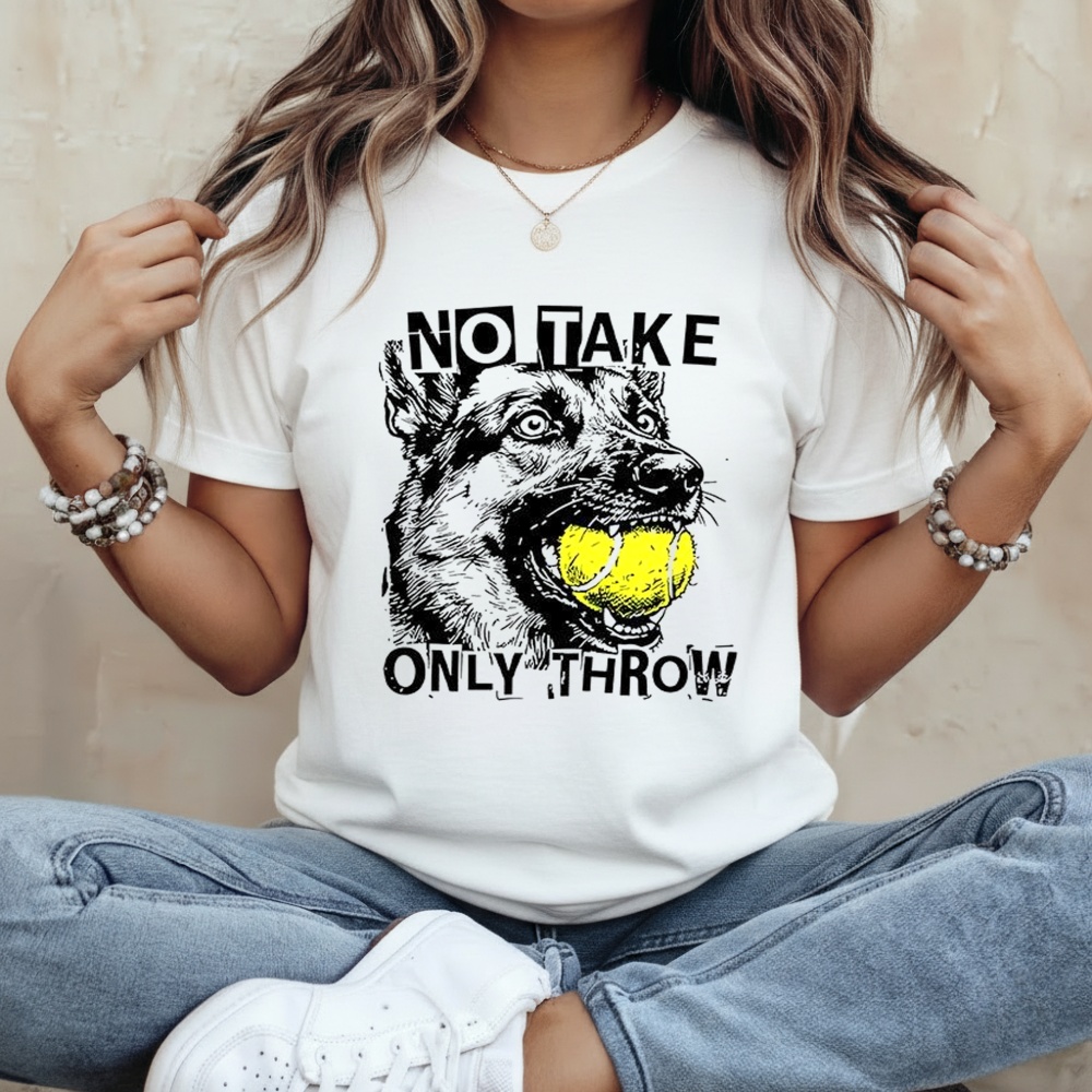 No Take Only Throw Dog Shirt