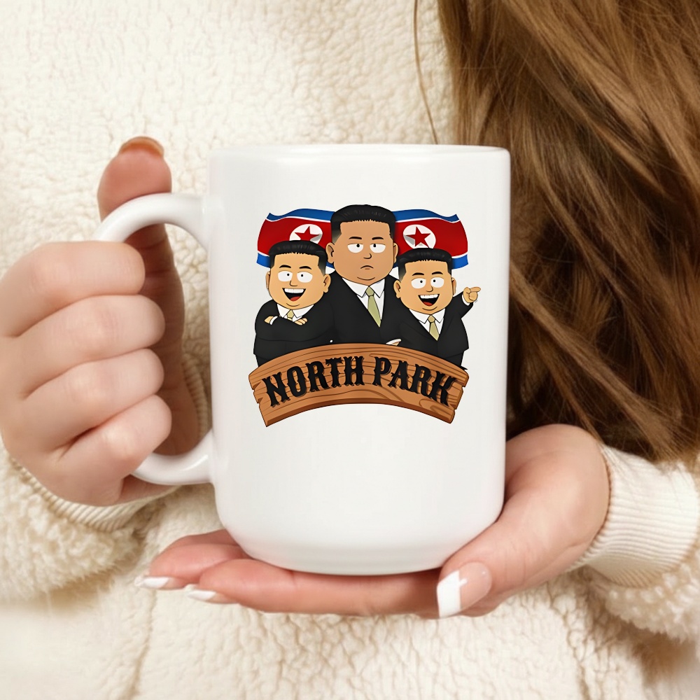 North Park Kim Jong-un caricature flag T-shirt