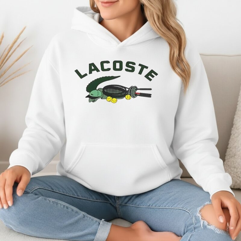 Novak Djokovic wearing Lacos logo parody_Hoodie