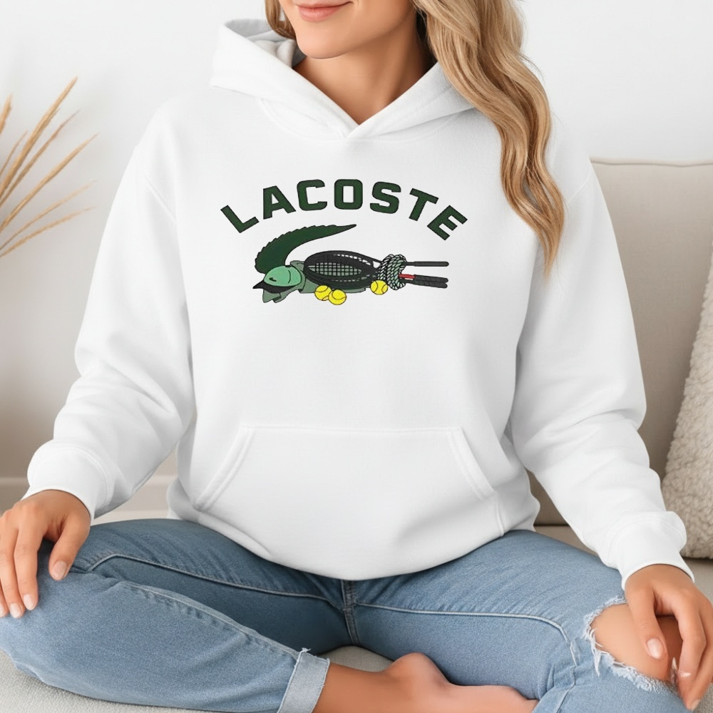 Novak Djokovic Wearing Lacos Logo Parody Shirt