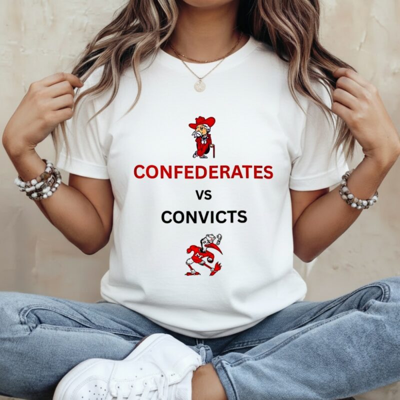 Ole Miss Rebels Confederates Vs Miami Hurricanes Convicts mascot_Classic Women's T-Shirt