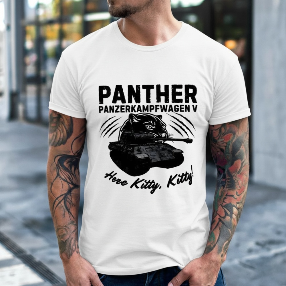 Panzerkampfwagen V Panther Tank “Here Kitty Kitty” Shirt