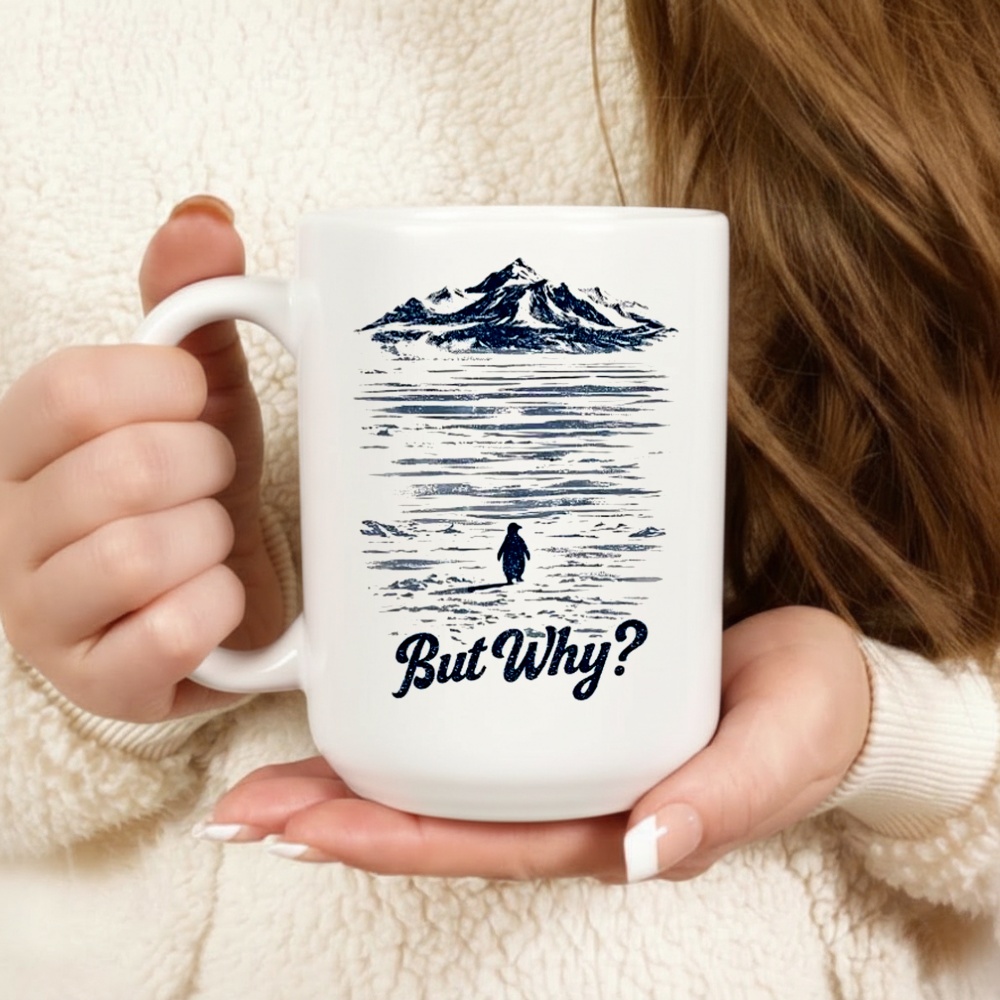 Penguin Mountain “But Why” Meme Greenland Shirt