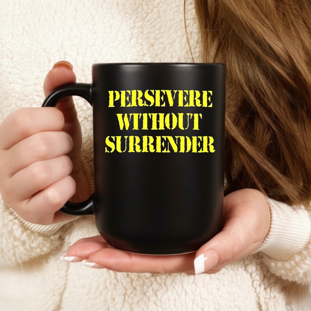 Persevere Without Surrender Letter Shirt