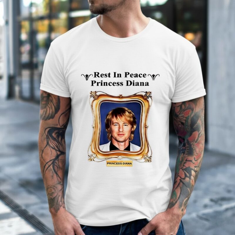Rest in peace princess Diana Owen Wilson portrait_Classic Men's T-Shirt