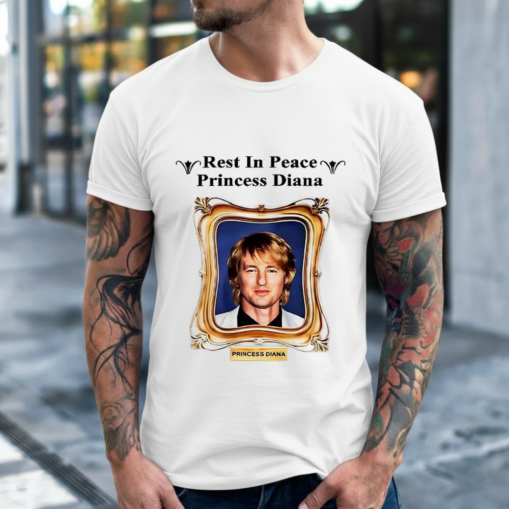 Rest in Peace Princess Diana Owen Wilson Portrait Shirt