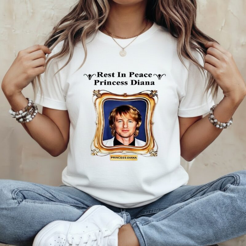 Rest in peace princess Diana Owen Wilson portrait_Classic Women's T-Shirt