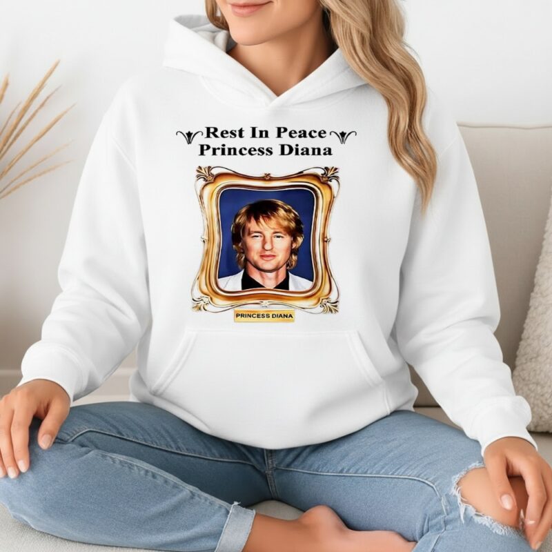 Rest in peace princess Diana Owen Wilson portrait_Hoodie