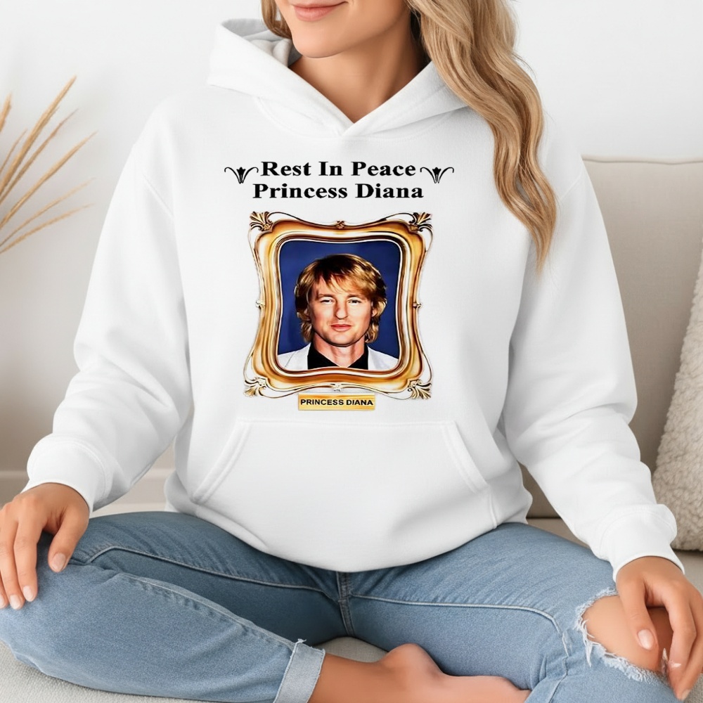 Rest in Peace Princess Diana Owen Wilson Portrait Shirt