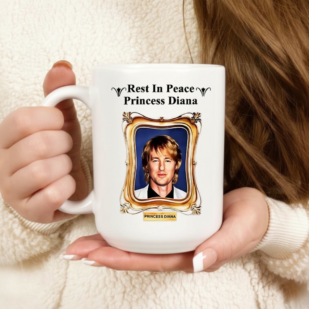 Rest in Peace Princess Diana Owen Wilson Portrait Shirt