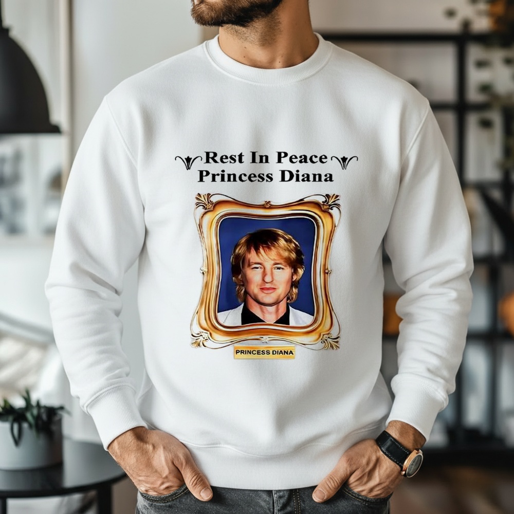 Rest in Peace Princess Diana Owen Wilson Portrait Shirt
