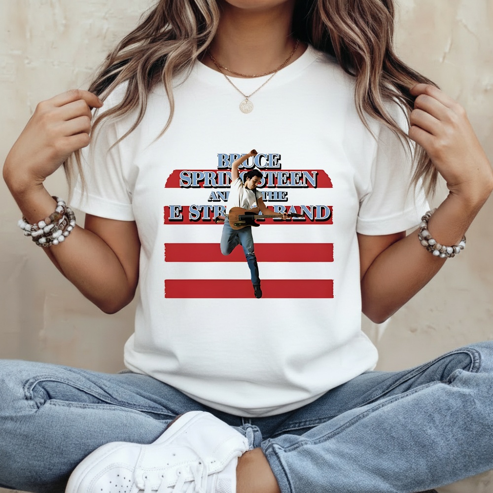 Retro Bruce Springsteen & The E-Street Band Graphic Shirt