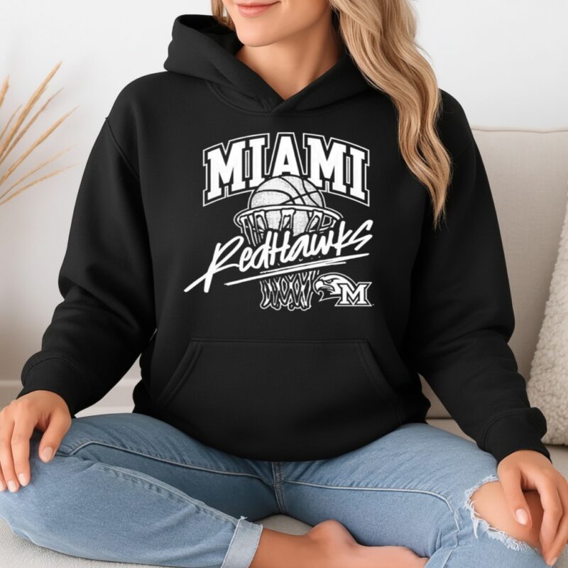 Retro Miami Redhawks Basketball Design_Hoodie