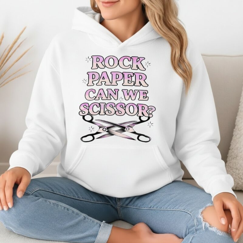 Rock paper can we scissor lesbian_Hoodie