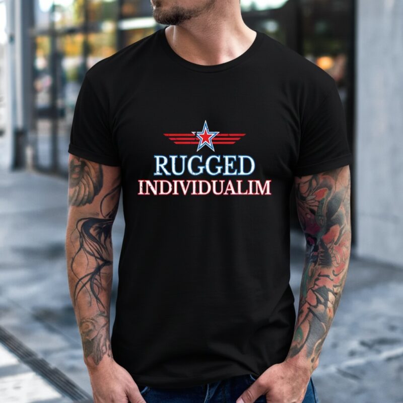 Rugged Individualism Vintage USA_T-Shirt