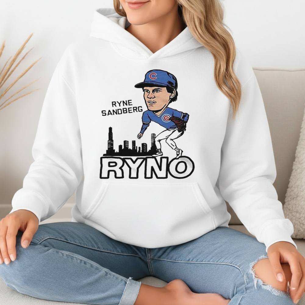 Ryne Sandberg Ryno Chicago Cubs Baseball Caricatures Shirt