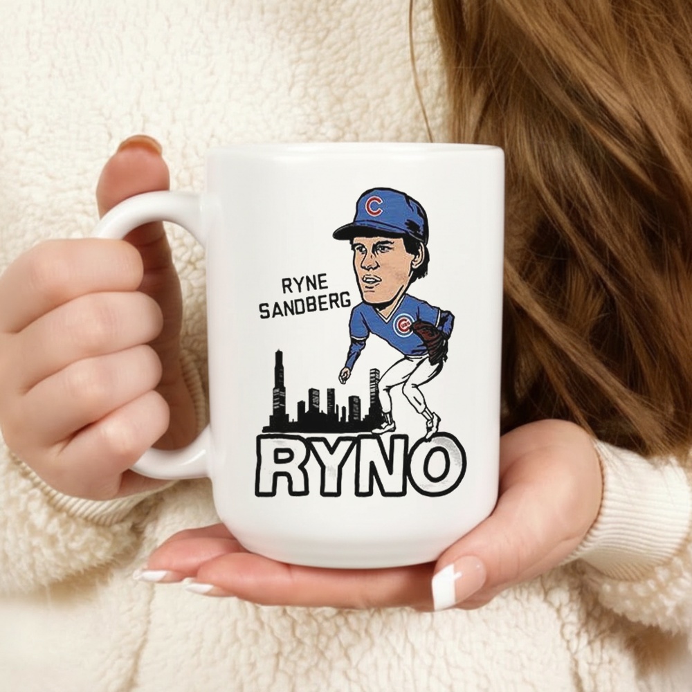 Ryne Sandberg Ryno Chicago Cubs Baseball Caricatures Shirt