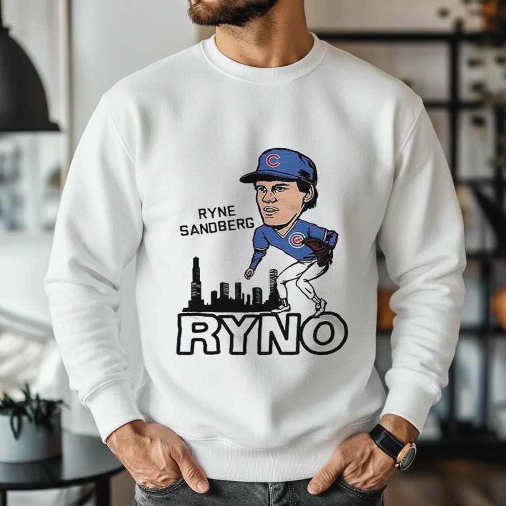 Ryne Sandberg Ryno Chicago Cubs Baseball Caricatures Shirt