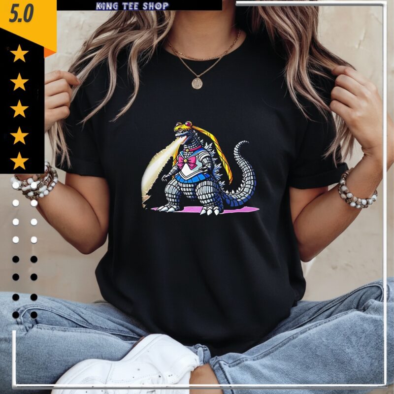 Sailor Godzilla Sailor Moon X Godzilla fan art meme_Classic Women's T-Shirt