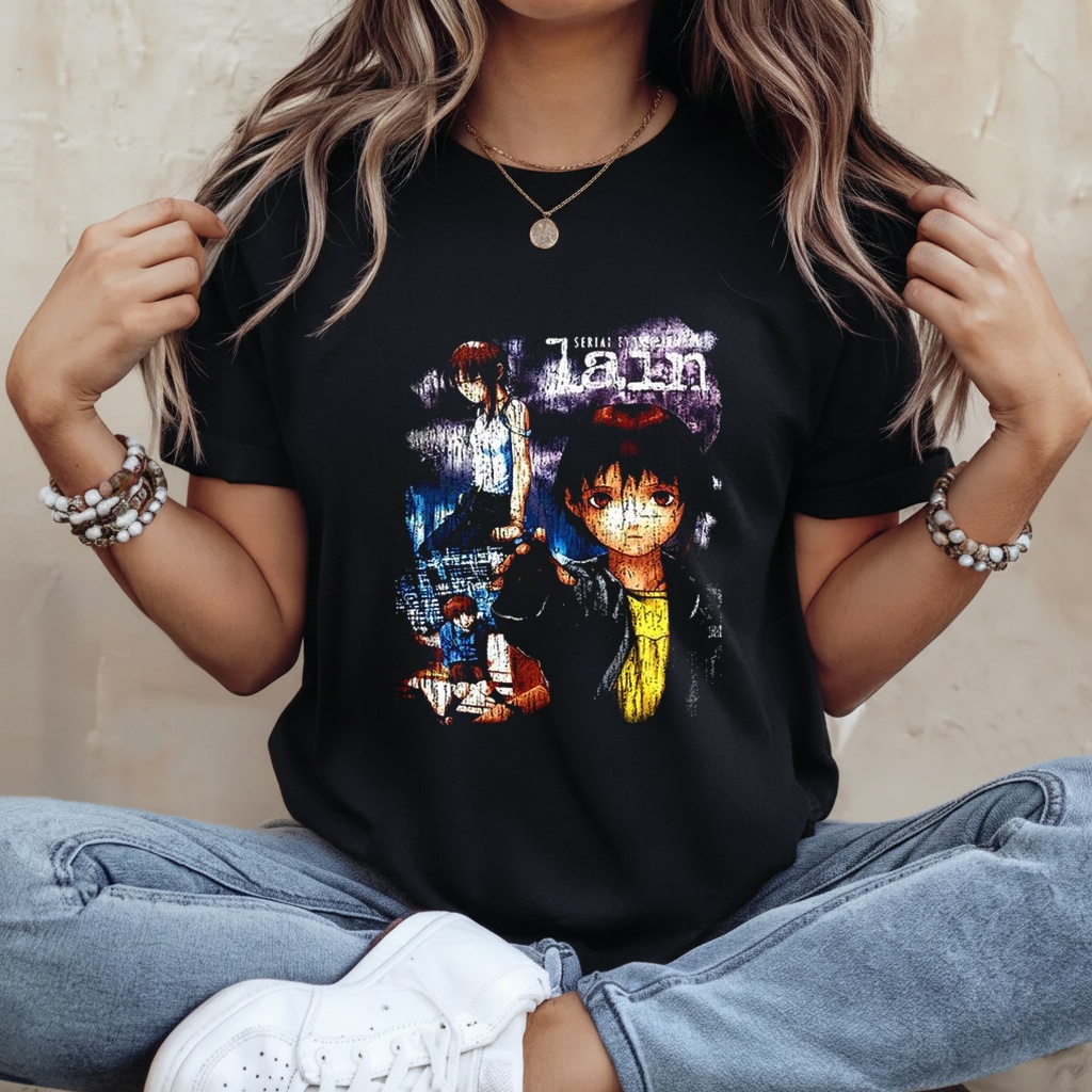 Serial Experiments Lain Anime 1998 Vintage shirt