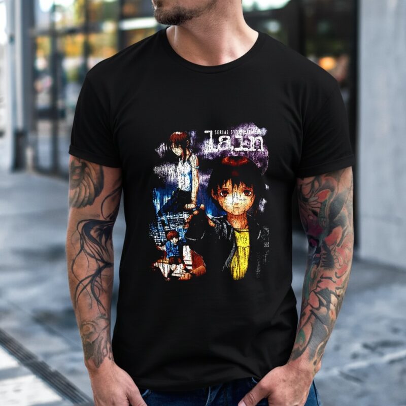 Serial Experiments Lain anime 1998 vintage_T-Shirt