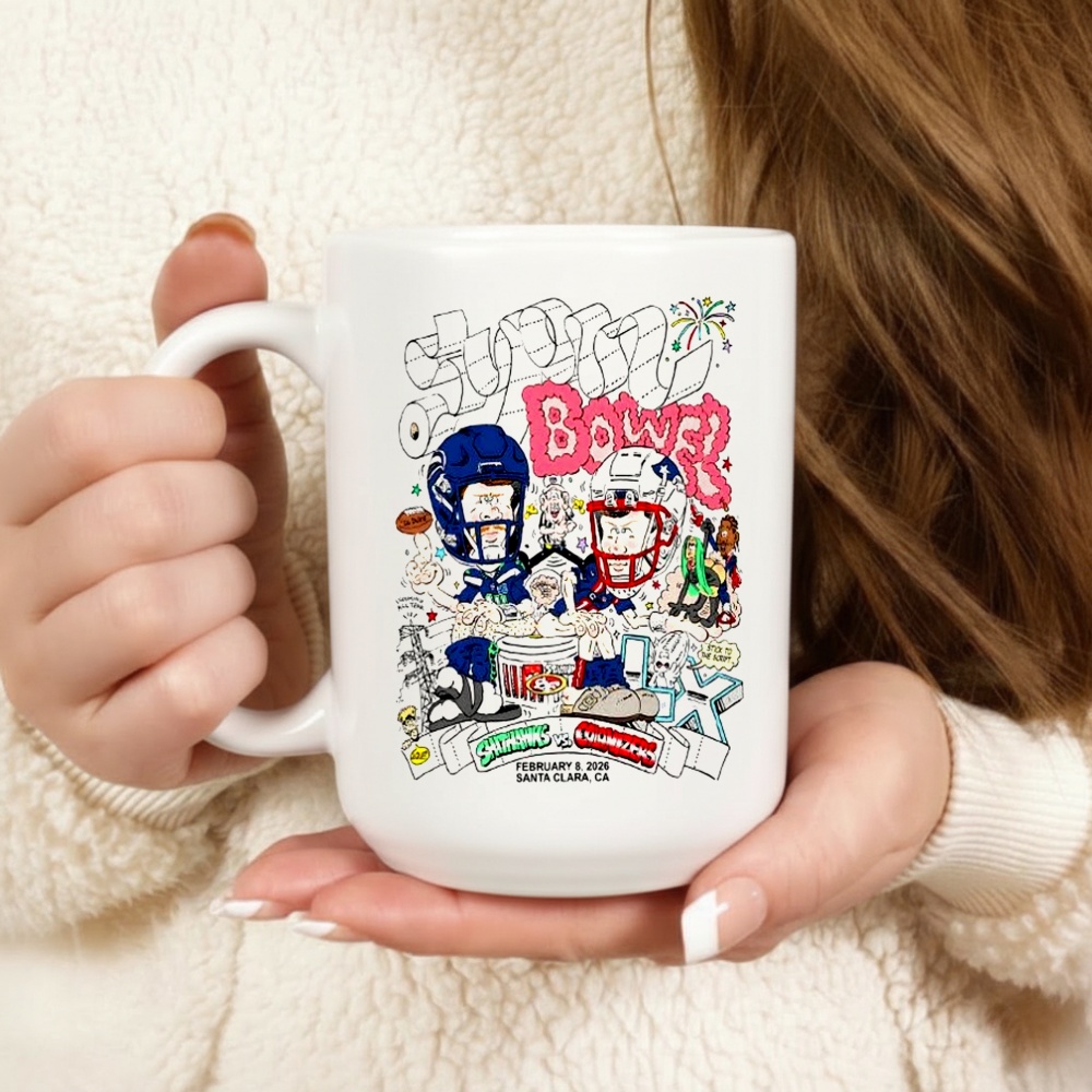 Shithawks vs Colonizers Super Bowel 2026 Caricature Shirt