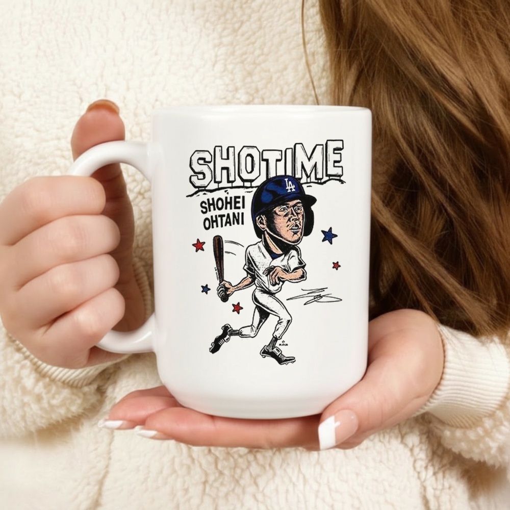 Shohei Ohtani Los Angeles Dodgers Baseball Caricatures Signature Shirt