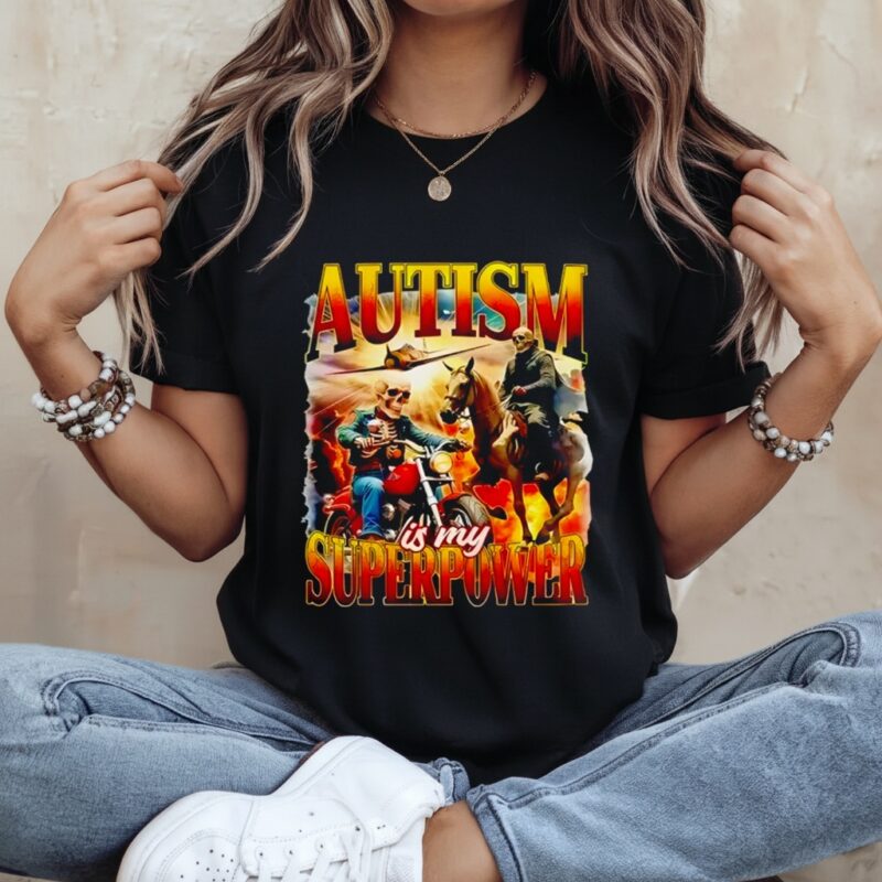 Skeleton Autism Is My Superpower_Ladies T-Shirt