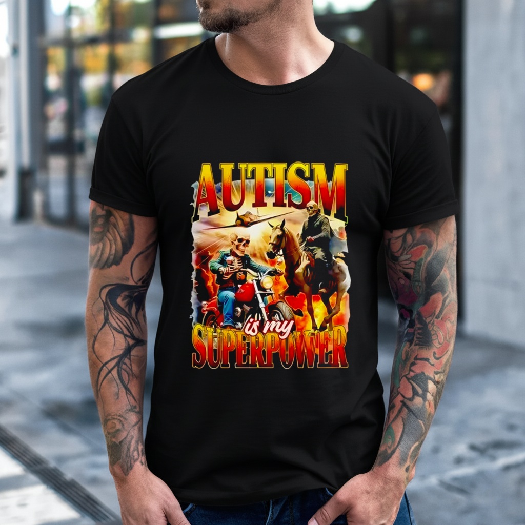 Skeleton Autism Is My Superpower Shirt