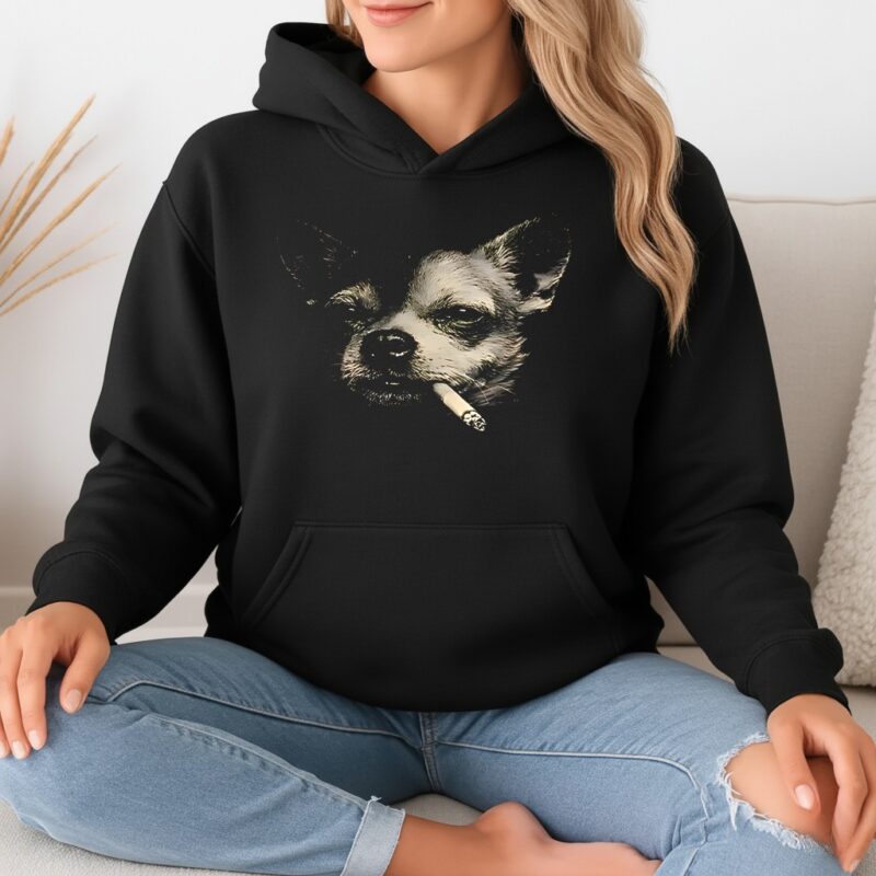 Smoking Chihuahua meme_Hoodie