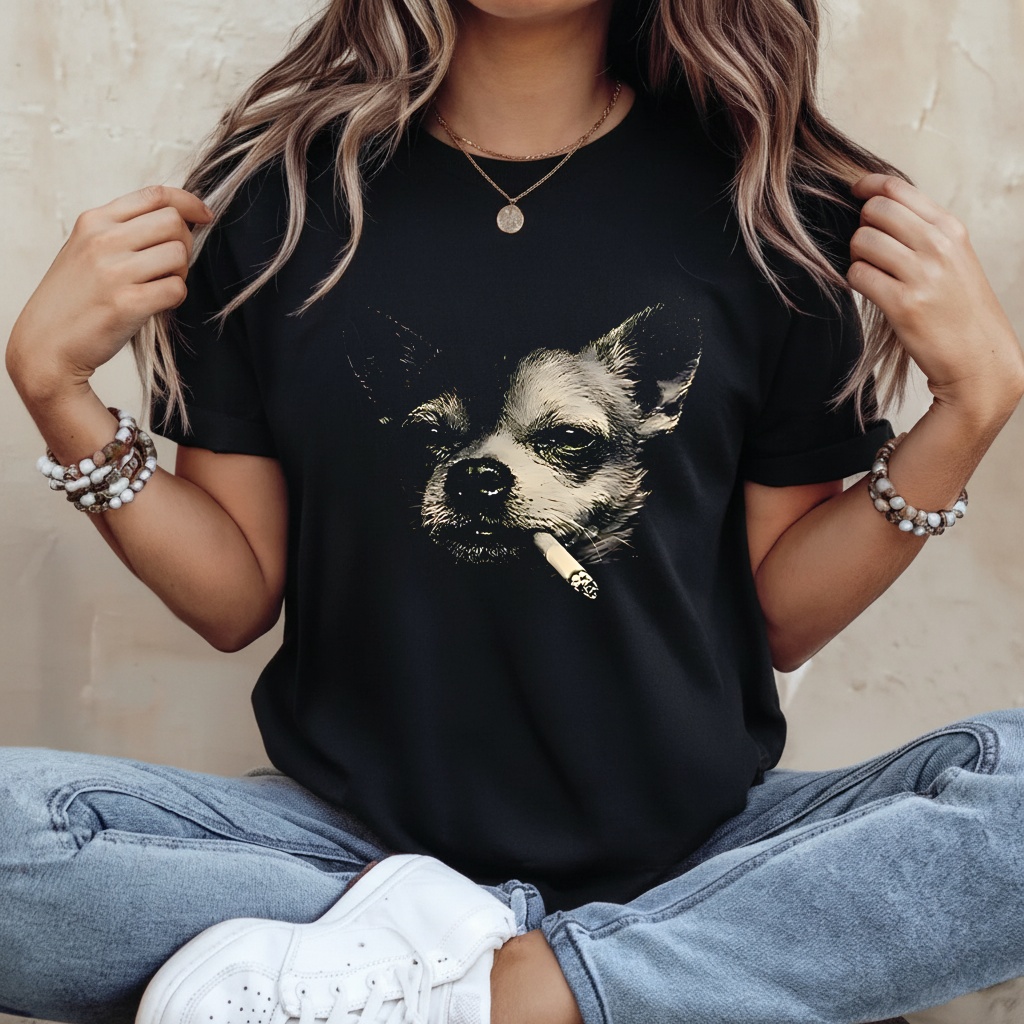 Smoking Chihuahua Meme shirt