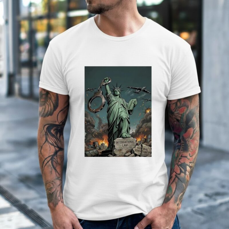 Statue of Liberty imperialism international law national sovereignty_Classic Men's T-Shirt