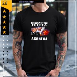 Straight Outta Agartha History Conspiracy Ancient Civilization Parody Graphic Shirt