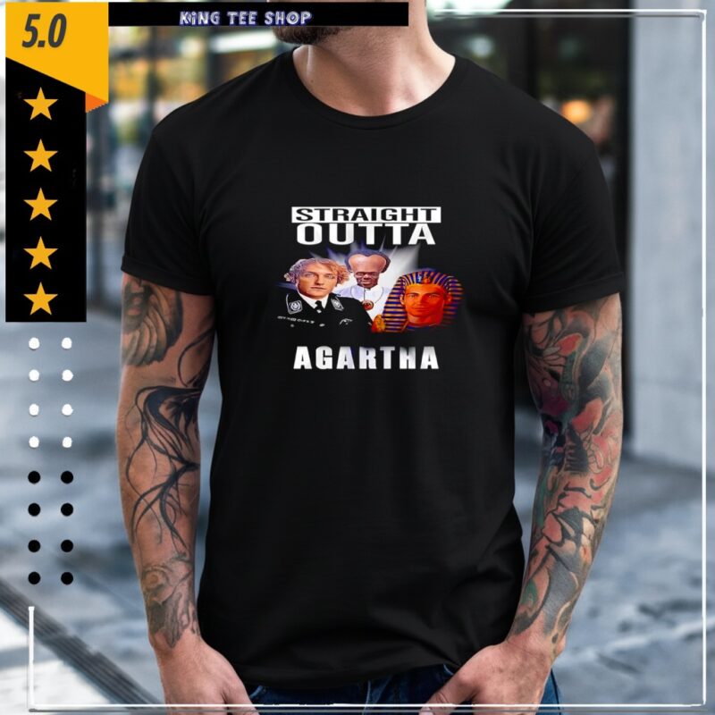 Straight Outta Agartha history conspiracy ancient civilization parody graphic_Classic Men's T-Shirt