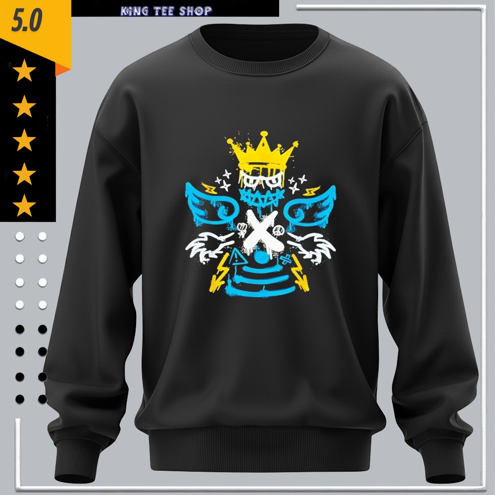 Streetwear Retro Gamma Blue Matching Shirt