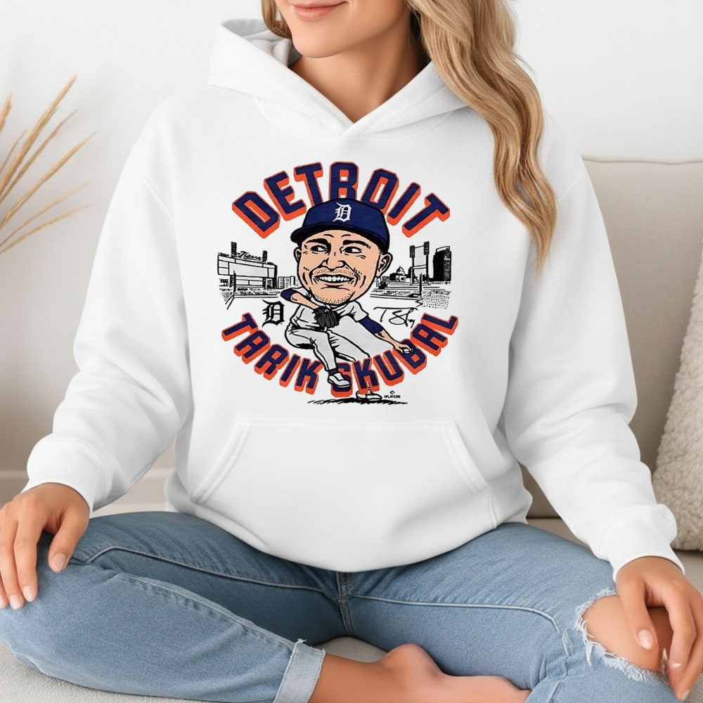 Tarik Skubal Detroit Tigers Baseball Caricatures Shirt