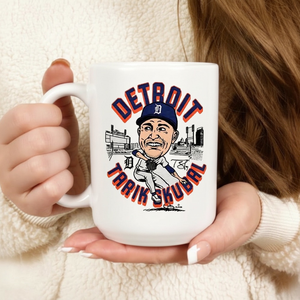 Tarik Skubal Detroit Tigers Baseball Caricatures Shirt