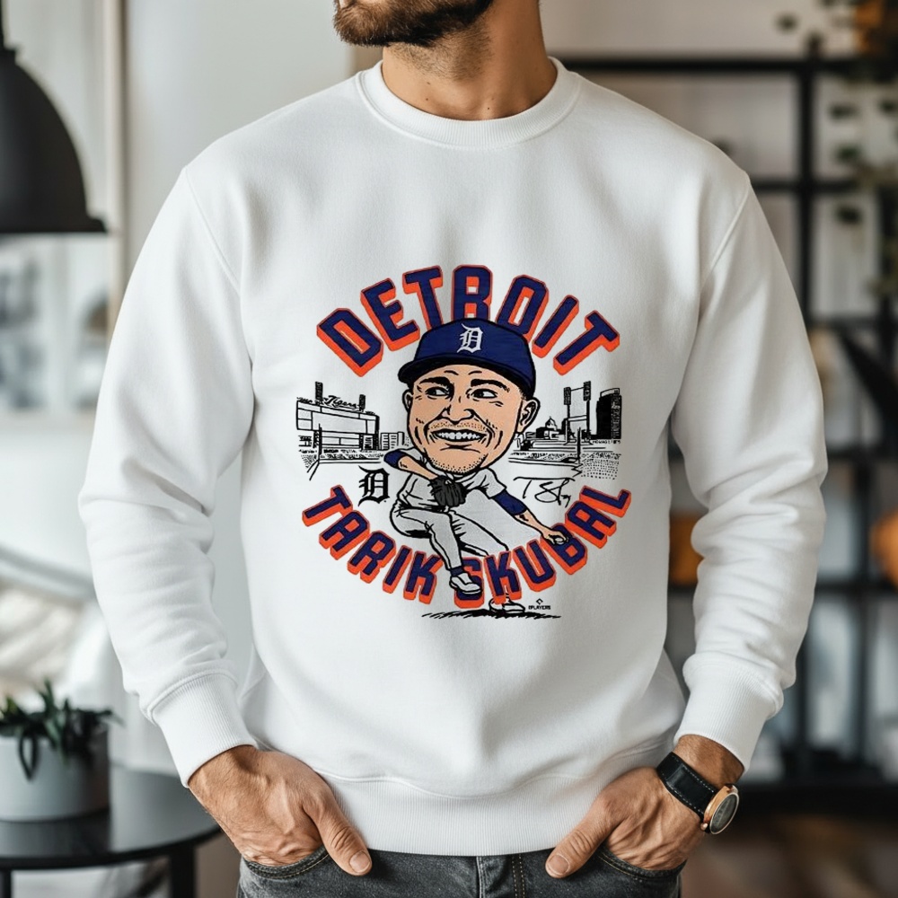 Tarik Skubal Detroit Tigers Baseball Caricatures Shirt