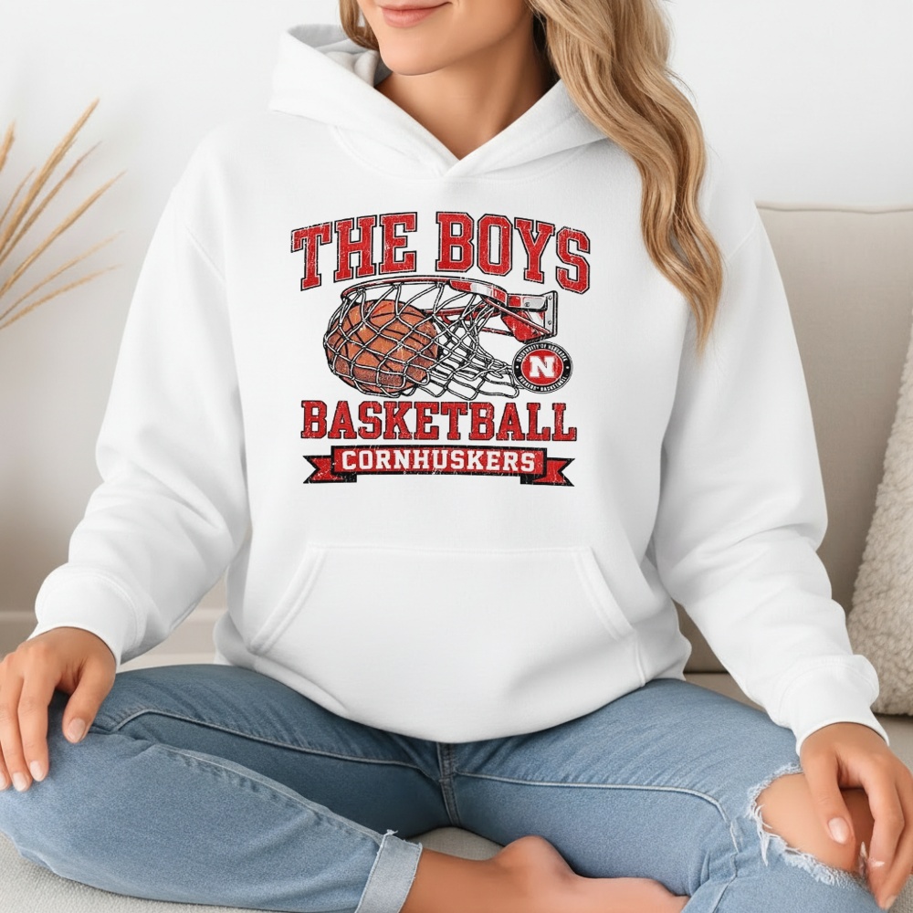 The Boys Basketball Cornhuskers Logo Shirt