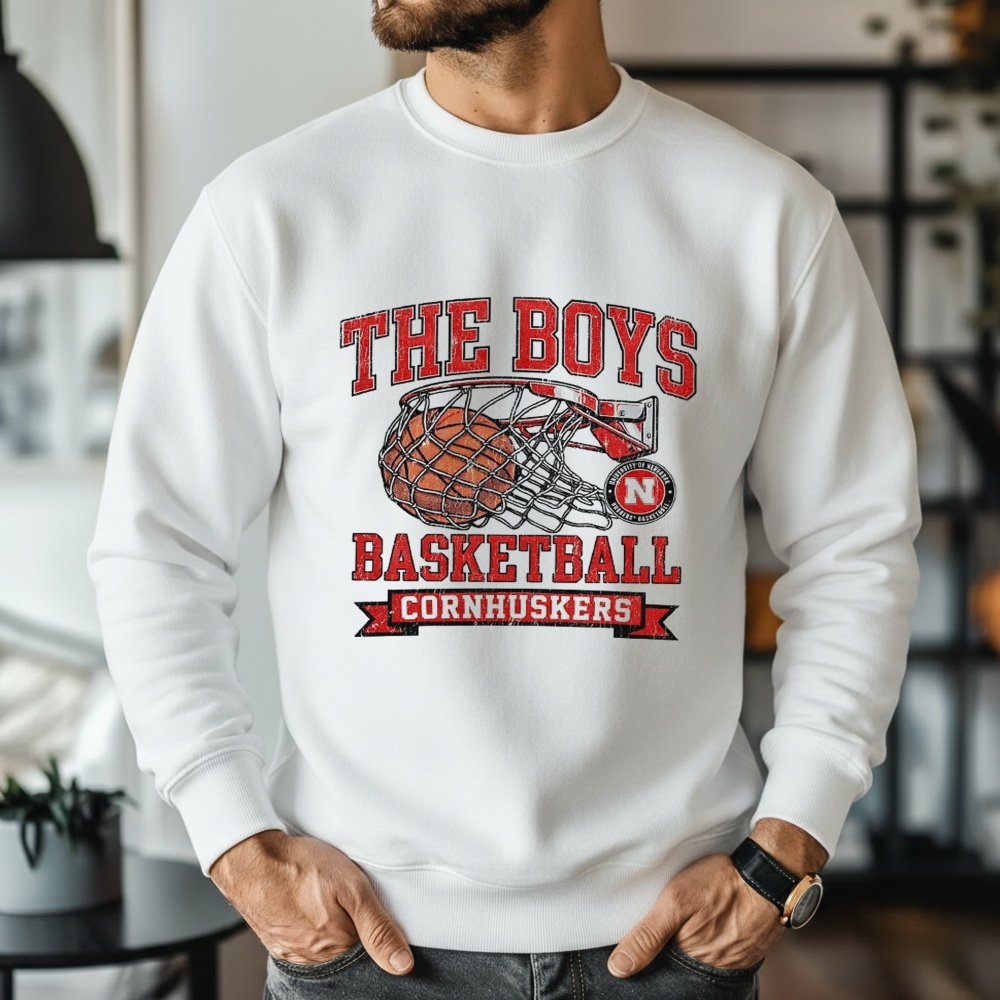 The Boys Basketball Cornhuskers Logo Shirt