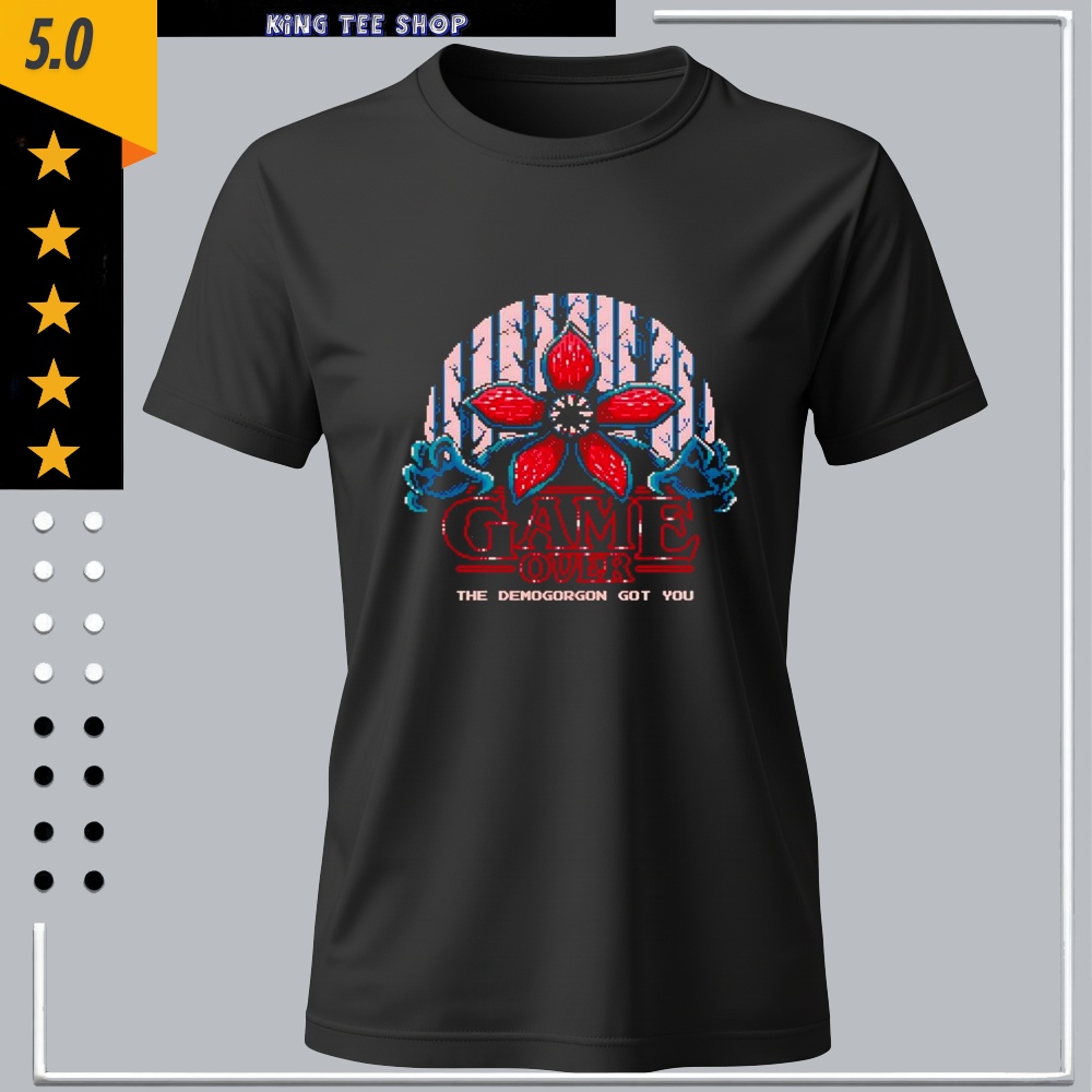 The Demogorgon Got You Stranger Things Game Over Pixel Art Shirt