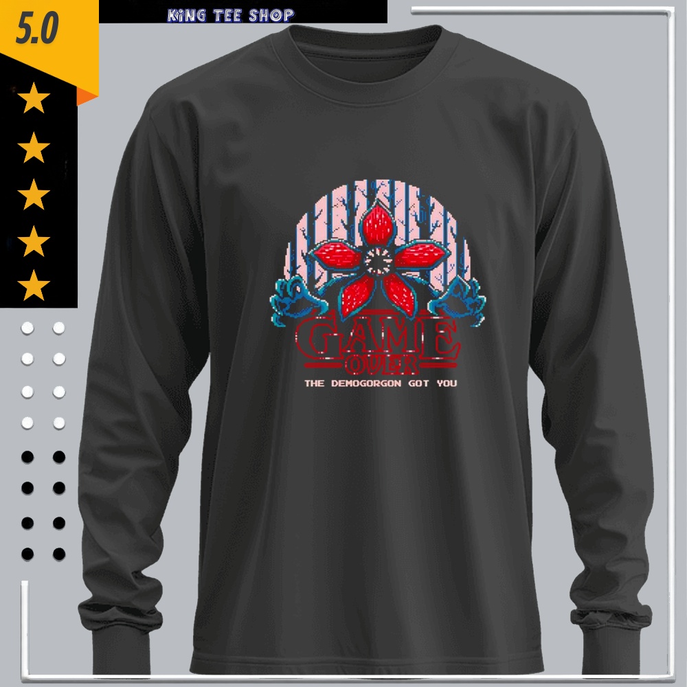 The Demogorgon Got You Stranger Things Game Over Pixel Art Shirt