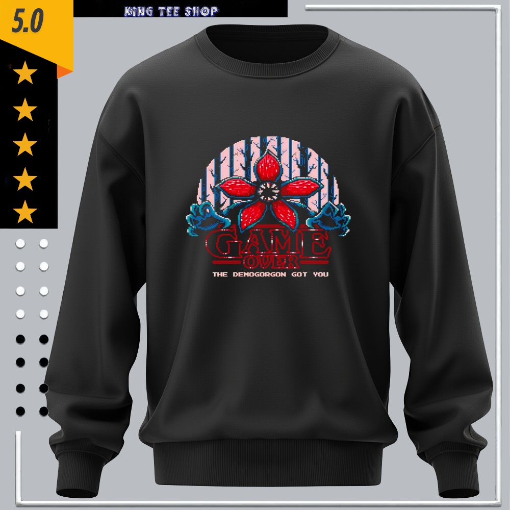 The Demogorgon Got You Stranger Things Game Over Pixel Art Shirt