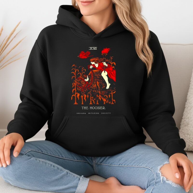 The Hoosier Indiana witching society XVI Tarot card_Hoodie