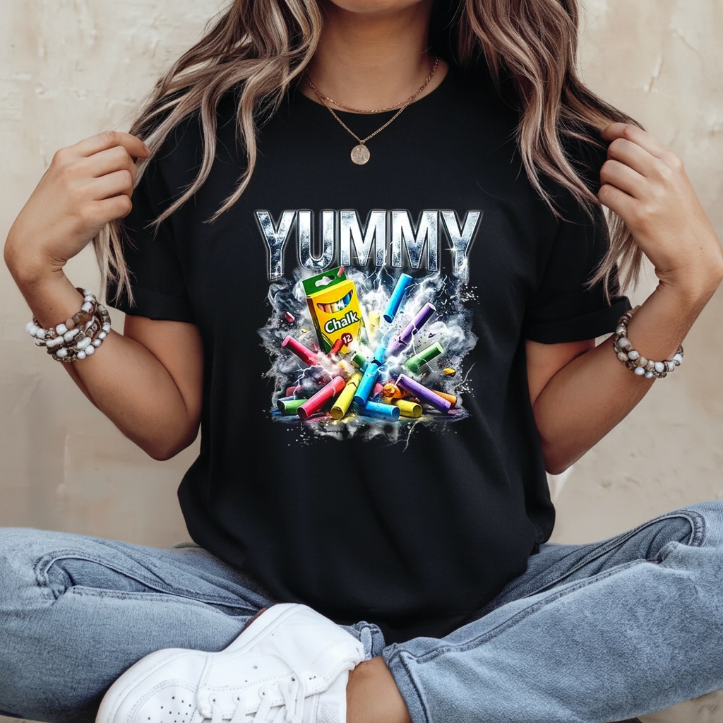 The Yummy Chalk Rap Chalkboard Vintage shirt