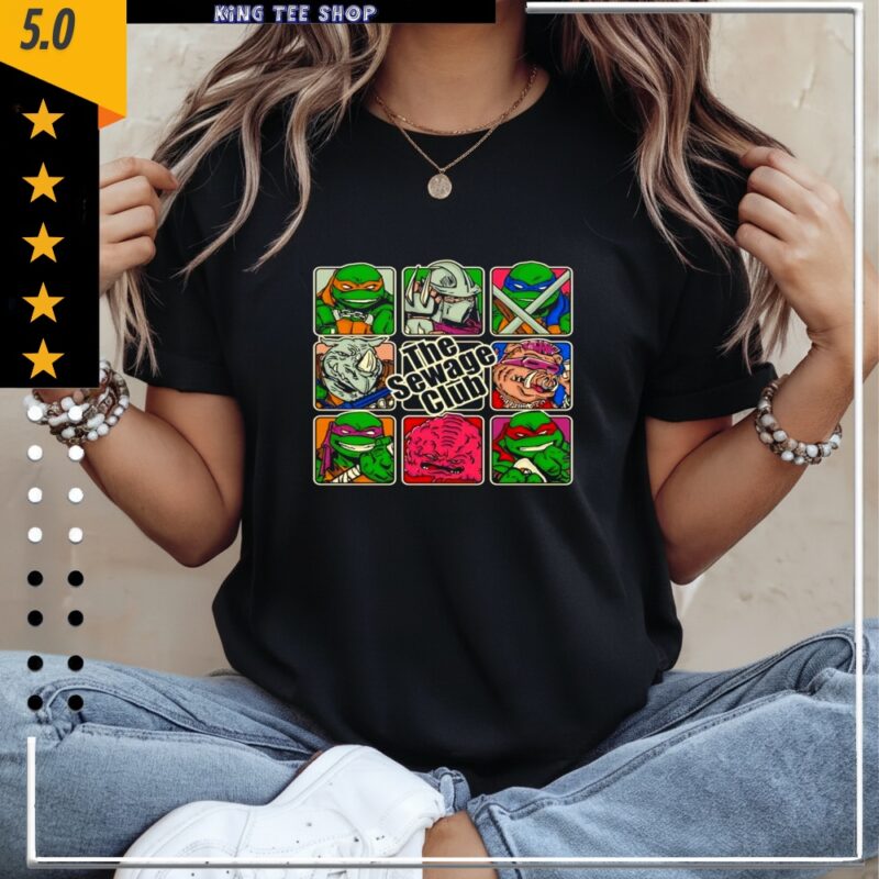 The sewage bunch Teenage Mutant Ninja Turtles cartoon_Classic Women's T-Shirt