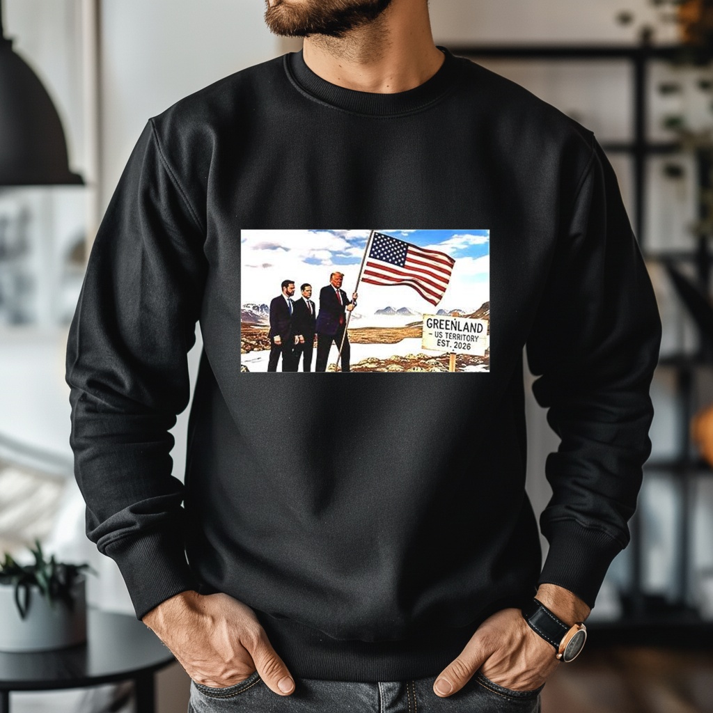 Trump Greenland US Territory Est 2026 Caricature Shirt