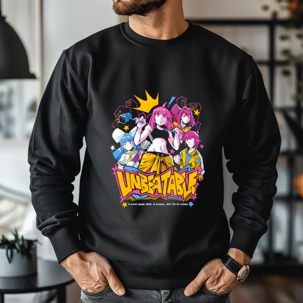 Unbeatable A Game Where Music Is Illegal And You Do Crimes shirt