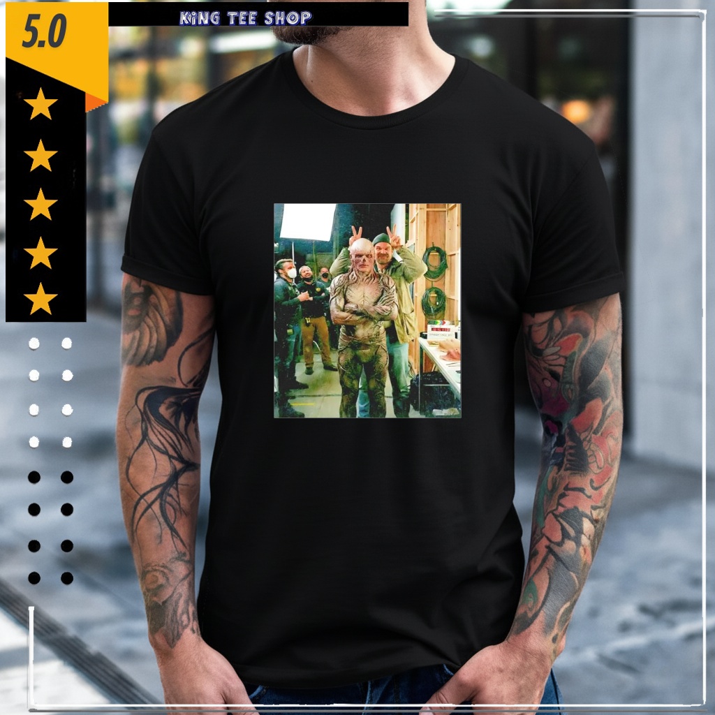 Vecna and David Harbour Stranger Things Pose Shirt