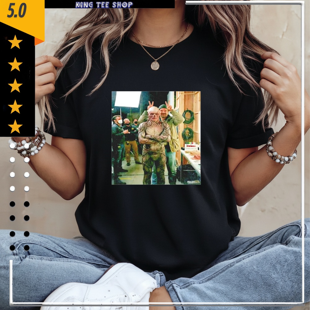 Vecna and David Harbour Stranger Things Pose Shirt